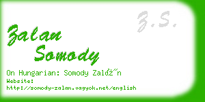 zalan somody business card